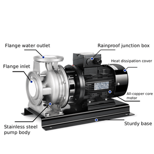 Yüksek kaliteli tek kademeli yatay çok santrifüj su pompası 30m kafa paslanmaz çelik demir dökme Booster Motor manyetik pompa - Product Image 2