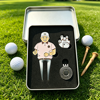 Ensemble cadeau de golf entièrement personnalisable, marqueur de balle fantaisie, outil de réparation de divots de golf disponible en ODM, ensemble de jetons de poker pas cher