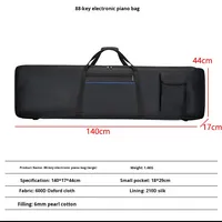 Wholesale 61 88 Keys Electronic Organ Keyboard Bassoon Model YY-06 OEM Brand Oxford Waterproof Protective Case Zipper Closure