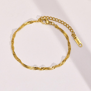 Bracciale a Catena Cubana in Acciaio Inossidabile per Orologio da Donna, Gioiell