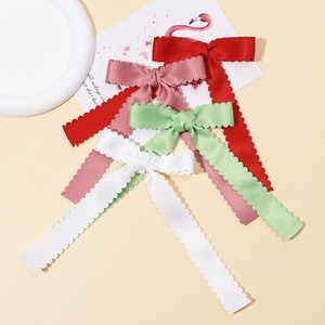 LRTOU, venta al por mayor, cinta de moda europea, pasador para bebé, accesorios personalizados para bebé, lazo grande suave para bebé, pinzas para el pelo para niñas - Product Image 1