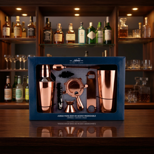 9-Piece Barware Set Includes 1 Regular Cocktail <b>shaker</b> 2 Boston <b>Shaker</b> 1 Corkscrew opener 1 jigger 1 <b>Bottle</b> opener Pourer - Product Image 3