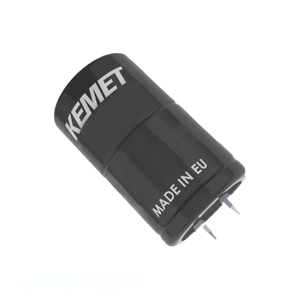 Condensador de canal del fabricante 470 uF CAP ALUM 470UF 20% 500V SNAP TH ALA8DD471EE500 de montaje a través de orificio - Product Image 1