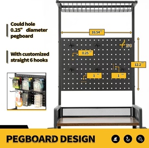 Support de <span class=keywords><strong>rangement</strong></span> pour cannes à pêche au sol en métal, design moderne et minimaliste personnalisé, résistant à la corrosion, pour la maison - Product Image 4
