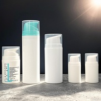 Nouvelle Fabrication 2025 – Flacon Pompe Airless en Plastique 10ml 15ml 30ml 50ml pour Sérum Cosmétique et Lotion – Distributeur à Pompe Sous Vide