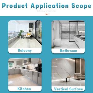 Solvent-Free Transparent Aspartic Polyurea <b>Waterproof</b> Coating Non-Yellowing Coating for Wall & Tile Repair - Product Image 5