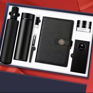 Corporate Custom Logo Metal Pen Power Bank Audio Temperature Display Bottle Promotional Business <b>Gift</b> <b>Set</b> for Office - Product Image 2