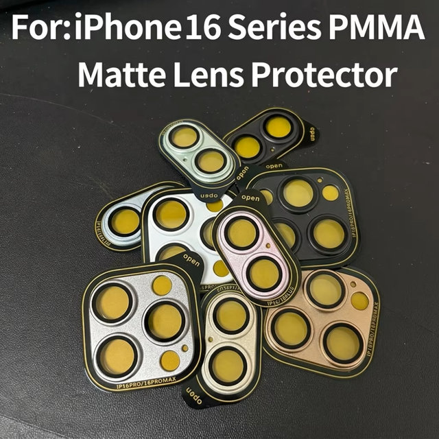 Wholesale For Apple iPhone 17 16 15 Series Camera Lens Protector Integrated Metal Lens Ring Anti-Fingerprint Protection Film