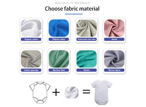 5 Piezas de Body para Bebé de 6 a 9 Meses, Algodón, Cierre de Botones, Manga Corta, Estilo Lindo, Ropa de Verano con Bordado para Bebé - Product Image 5
