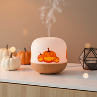 Diffuseur d'huiles essentielles à ultrasons avec logo personnalisé ODM OEM, design à thème d'Halloween, humidificateur d'air USB pour la maison, pour cadeau