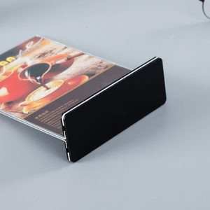 新着モダンT字型ウェディング広告八角形プルアウト縦型プラスチック製サインホルダーディスプレイラック100x150mm - Product Image 6