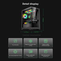 Boîtier PC ITX MATX ultra-robuste 40HQ 1470 pièces en gros direct usine Châssis d'ordinateur de bureau avec ports USB 3.0