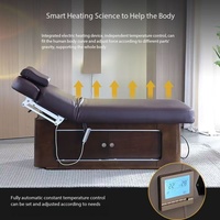 Elektrisches Modernes Massagebett mit Edelstahlrahmen, 2 Motoren, Hochdichtem Schwamm, Höhenverstellbar, Multifunktional für Gewerbliche Nutzung