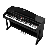 Multi-Function 88 Graded Hammer Action Keyboard Electronic Digital Black Acoustic Upright Piano K60 Model 189 Polyphony