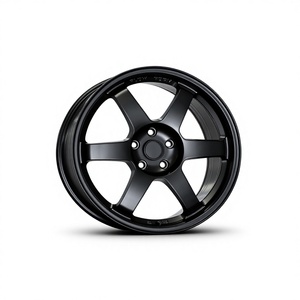 Nuovi Cerchi in Lega di Alluminio 17X7.5 Nero Opaco Multirazza Fusione Universale per Auto - Product Image 1