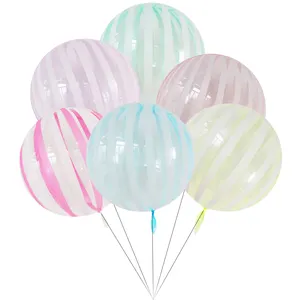 Lollipop Crystal Stripe Bubble Ballons 18 Zoll Geburtstag Hochzeits feier Dekor Bobo Ballons