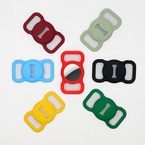 Accessoires de suivi Gps en Silicone étiquettes à Air pour animaux de compagnie avec motif d'os étui en Silicone pour collier de chien pour étui <span class=keywords><strong>Airtag</strong></span> - Product Image 1