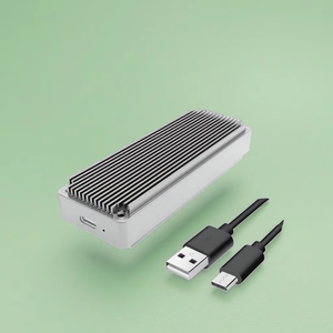 AOTECH 1.8 inci USB <span class=keywords><strong>3.2</strong></span> Tipe-C Aluminium Dual Protokol SATA M.2 NVMe SSD Enclosure Case Casing Eksternal SSD 2230 2242 2280 - Product Image 3