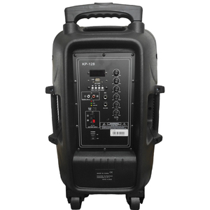 12" 350W 3-Way Powered <b>Speaker</b> With Handle And Wheels <b>Usb</b> Sd Bluetooth - Product Image 2