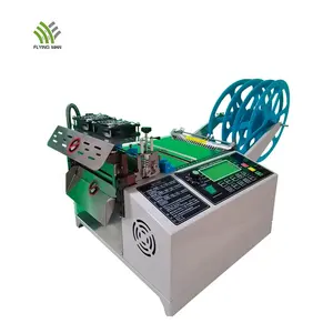 210mm Width Automatic Cold and Hot Webbing Cutting Machine Elastic Band Cutter Multi Strips Ribbon Cutting Machine