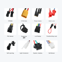Kit de conversion de vélo électrique TUNE avec contrôleur Bluetooth programmable 1000W 2000W 3000W 5000W et batterie triangulaire en option