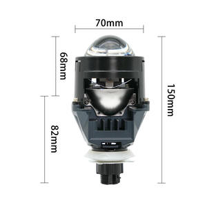 FANKAI Faro Delantero Integrado de 2.5 Pulgadas con Luz Alta y Baja, Lente de Proyector Bi-Xenón H4/H7 de Doble Lámpara No Destructiva, Modelo General 5000H - Product Image 2