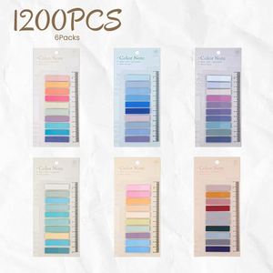 Morandi Self-Adhesive Book Flag Strip Index <b>Labels</b> Clear Highlighter Tape for <b>Sticky</b> <b>Labels</b> Books Writable Page Markers - Product Image 6