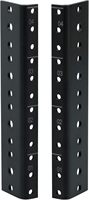Rackworks Heavy Duty acier au carbone noir enduit de poudre Rack Rail Set Rack Case Accessoires