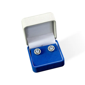 Caja de embalaje de joyería de lujo rectangular única personalizada con forro de terciopelo Diseño de Moda y logotipo del cliente - Product Image 4