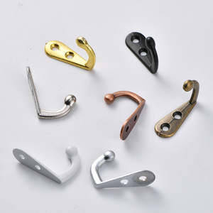 Antique Style Small Wall Hook Alloy Cast Iron Rectangle Single Hook For Clothing Wall <b>Mounted</b> Type Durable - Product Image 3