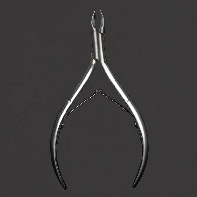 Двойная пружина 6 мм челюсти 16 оптовая продажа Профессиональная круглая головка из нержавеющей стали маникюрная кутикальная машинка для стрижки кутикулы для ногтей