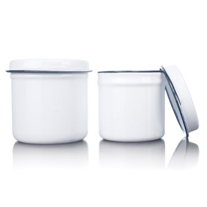 Cylindre de désinfection en émail Degao 8/9/10/12cm, pot de stérilisation médical pour l'immersion de l'alcool et d'instruments chirurgicaux - Product Image 1