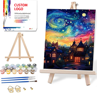 Peinture par numéro Van Gogh ciel étoilé peinture sur toile sans cadre cadeau huile lin impression numérique peinture classique par numéro