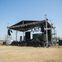 Sistem Menara Truss Line Array Modular Portabel Aluminium Pemasangan Cepat Kapasitas Beban Berat 1000kg untuk Speaker dan Pencahayaan