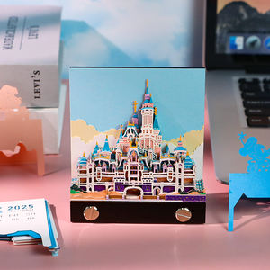 Ensemble cadeau <span class=keywords><strong>de</strong></span> papeterie Kawaii pour l'école bloc-notes 3D calendrier personnalisé 2025 bloc-notes Hary Potter Castle Panda Sticky Note Gift Items - Product Image 1