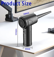 Pistolet souffleur d'air sans fil rechargeable haute puissance 51000 tr/min pour ordinateurs, électronique, usage professionnel (coiffeur), nettoyant écologique