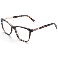 Elan Optical YB8510 Monture de lunettes œil-de-chat classique la plus vendue pour femme, monture complète en acétate avec métal, livraison rapide