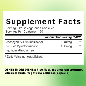Healthcare Supplement CoQ 10 Capsules with Coenzyme Q10 Dietary Supplement Support Heart Vascular Health Energy Support Capsules - Product Image 2