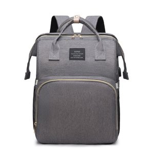 Conjunto de bolsas de bebé, mochila de viaje multifunción para bebé, bolsa de pañales con <span class=keywords><strong>cambiador</strong></span>, bolsa de momia con cuna para cama - Product Image 4
