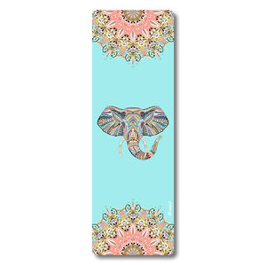 Stampa personalizzata Mandala 5mm di spessore <span class=keywords><strong>Bodhi</strong></span> Fancy <span class=keywords><strong>Yoga</strong></span> Mats produttore, Lotos Elephant Custom Print Suede <span class=keywords><strong>Yoga</strong></span> Mat Pad pieghevole - Product Image 4