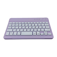 Nouveau mini clavier tablette sans fil BT 7 pouces avec interrupteur à ciseaux en plastique pour Android/iOS/59 touches ultra fin Plug and Play