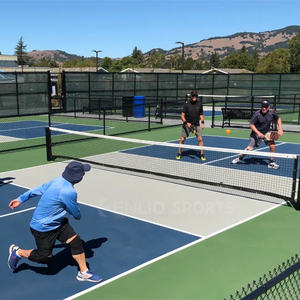 Para Enlio Easy Install PVC Vinyl 44 * 20ft Bádminton Court Carpet <span class=keywords><strong>Fut</strong></span> Set Piso portátil al aire libre para baloncesto Pickleball - Product Image 2