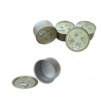Vente en gros petite boîte ronde de conserve pour aliments humides pour animaux de compagnie nourriture pour chien nourriture pour chat huile poisson thon emballage boîtes vides en aluminium