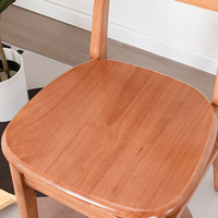Chaise de princesse en bois massif de conception moderne nordique de vente chaude pour des meubles de restaurant et de café