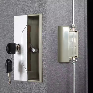 Armoire et classeur en métal noir Meubles de bureau en acier noir avec coffre-fort - Product Image 5