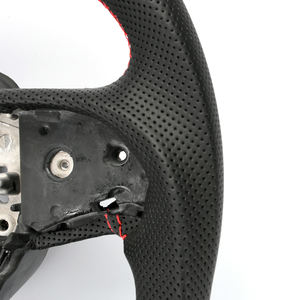 Volant de voiture en cuir brillant pour Challenger Srt, Fiber de carbone perforé - Product Image 3