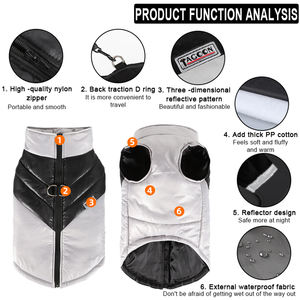 निर्माता थोक वाटरप्रूफ गर्म शीतकालीन कुत्ते कोट - Product Image 3