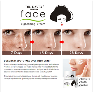 Crema Facial Aclarante con Ácido Kójico <span class=keywords><strong>DR</strong></span>.DAVEY, Crema Facial Blanqueadora, Crema Facial Hidratante y Nutritiva - Product Image 4