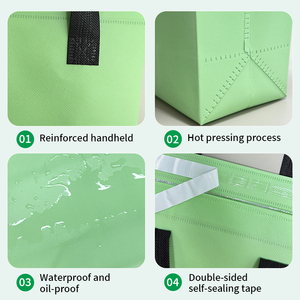 Bolsa Térmica para Alimentos y Bebidas, Desechable, Impermeable, Personalizada al por Mayor, para Llevar Comida <span class=keywords><strong>a</strong></span> <span class=keywords><strong>Domicilio</strong></span>, con Logotipo - Product Image 2