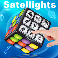 Console de jeu électronique éducative personnalisée avec lumières pour cube de puzzle, rechargeable, multifonction, pour enfants, écologique